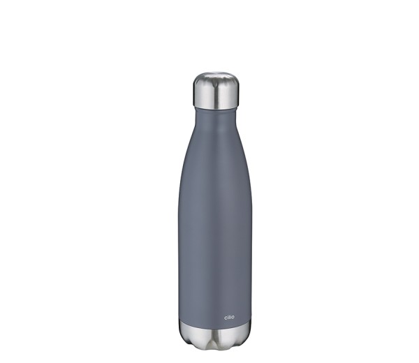 Isoliertrinkflasche ELEGANTE grau matt